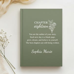 Personalized Chapter Eighteen Journal, 18th Birthday Gift, 18th Birthday Journal, Birthday Keepsake, Gift For 18th Birthday