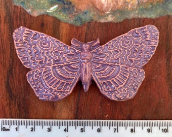 Keramik Schmetterling, in Helllila