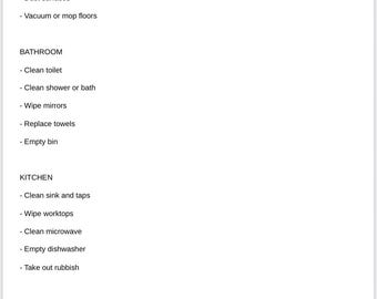Airbnb Cleaning & Turnover Checklist