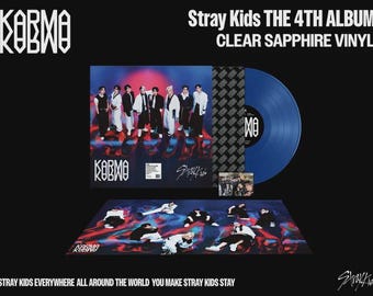 Brand New And Sealed Stray Kids Karma Clear Sapphire Vinyl LP Record