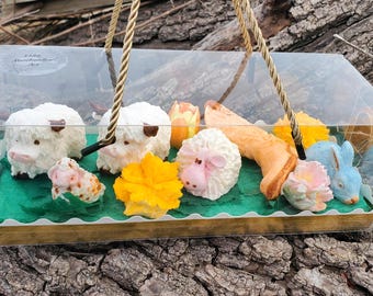 Handmade Marshmallow Animals – Zefir box 11x4in