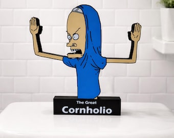 Beavis & The Cornholio Toilet Paper Holder - Funny Bathroom Decor