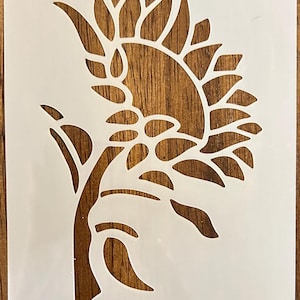 Sunflower Floral Theme Design Durable Reusable 10 MIL Mylar Painting Stencil Template