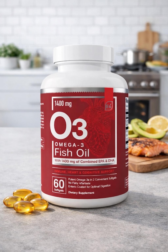 Omega-3 Fish Oil 1400mg EPA DHA | 60 Enteric Softgels