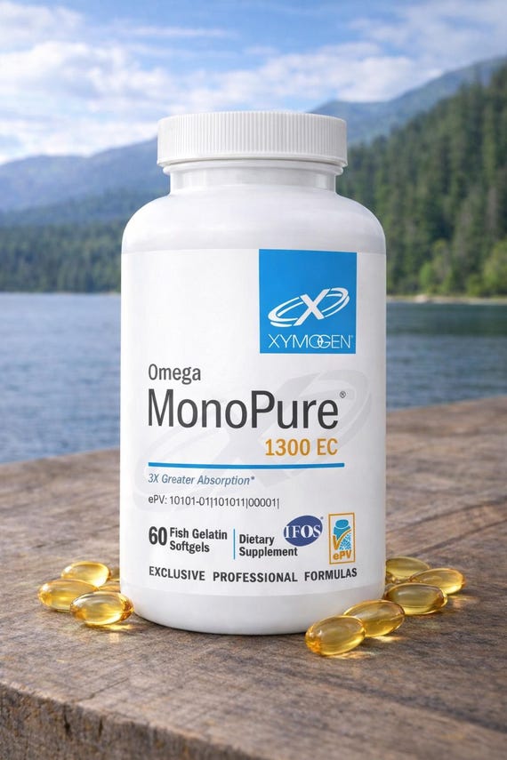 Xymogen MonoPure® 1300 EC Omega Softgels – 60 Ct | Clean Daily Routine Collection