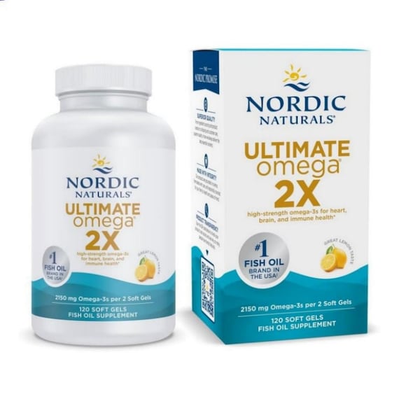 Nordic Naturals Ultimate Omega  2X Fish Oil Softgels, 120 Count