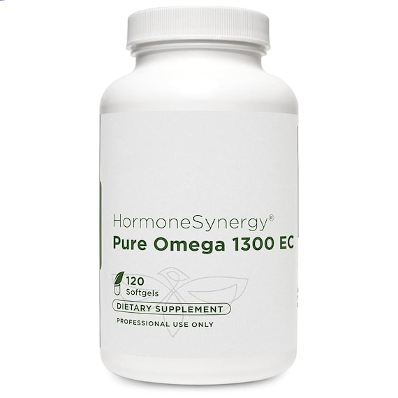 Hormone Synergy Omega Fish Oil 1300 EC Softgels, Omega 3, 120 Count