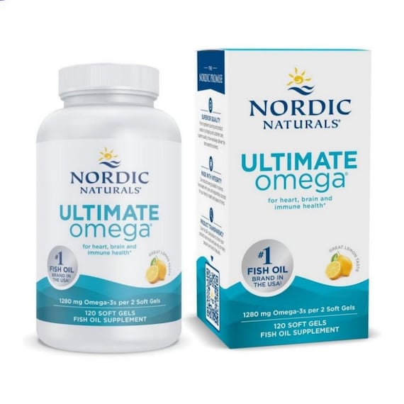 Nordic Naturals Ultimate Omega Fish Oil Softgels, 120 Count
