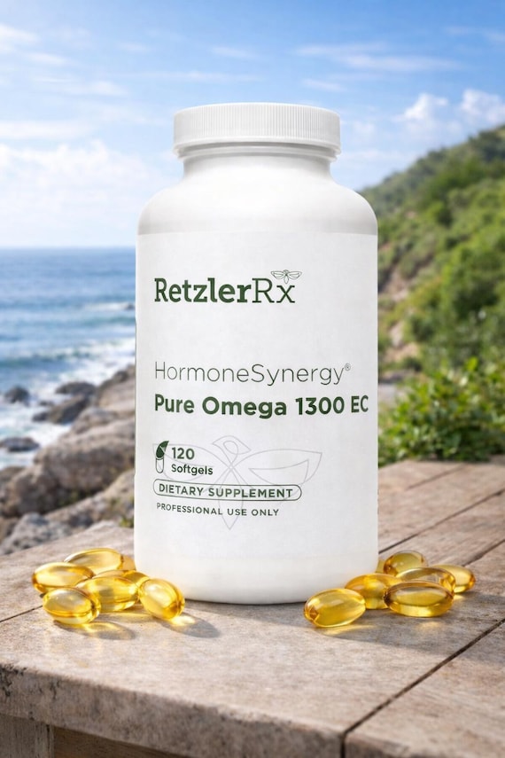HormoneSynergy Omega-3 Inspired Daily Routine Series, Omega 1300 EC – 120 Count