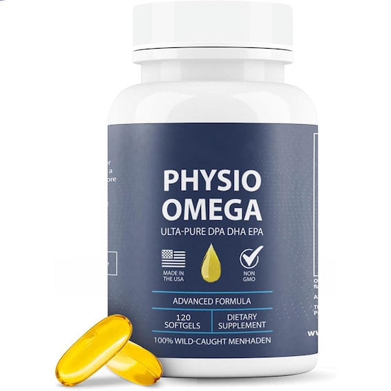 Physio Omega Fish Oil Softgels, 120 Count