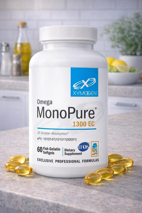 Xymogen Omega MonoPure® 1300 EC Enteric Softgel Collection – 60Ct