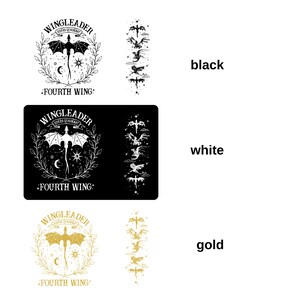 a set of four different types of wine labels