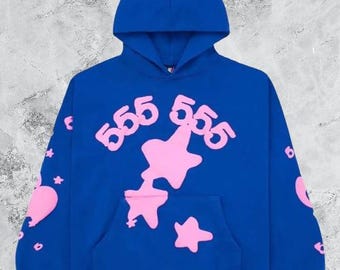 Streetwear-sweater met capuchon Sp5der | Oversized spinnenwebhoodie | Uniseks hiphop-trui | Premium stedelijke hoodie