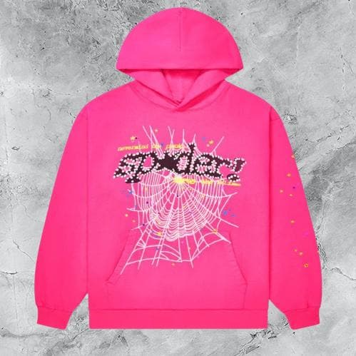 時間限定値下げ❗️【新品✨】sp5der ピンク 蜘蛛の巣 フードパーカー Sp5der pink hoodie - Etsy 日本
