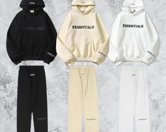 Essentials trainingspak – oversized hoodie en joggingbroek | Minimalistische streetwear | Uniseks loungewear-joggingbroek