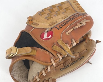 Vintage Louisville Slugger H&B Paul E Richards Baseball Glove Cowhide Leather