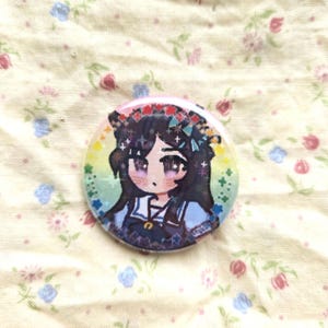 uma musume hübsche Derby | Metall Anstecker | holographisch | Regenbogen thematisiert 8. Mejiro Dober