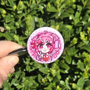 doki doki buttons 1.5" - visual novel ddlc literature club 3. Natsuki