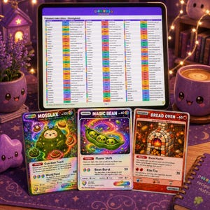 Complete Pokopia-bundel | Veldgids pdf + 26 verzamelkaarten | Digitale download | Smaakspiekbriefje + Kawaii-kaartenset