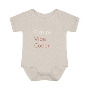 Combinaison bébé Future Vibe Coder | Cadeau technologique pour parents | Développeur IA Baby