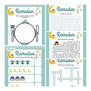 Printable Ramadan Kids Activity Book Elementary - Etsy