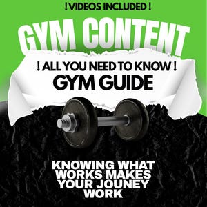 Beginner Gym Workout Guide | Muscle Gain & Weight Loss (Digital Download)
