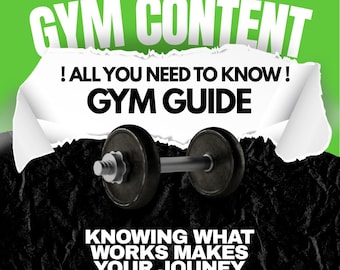 Gym Workout-Anleitung für Anfänger | Muskelaufbau & Abnehmen (Digitaler Download)