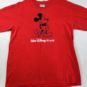 Vtg 90s Mickey Mouse T-Shirt Walt Disney World Shirt 3D Graphic Puff Paint Sz M image 7