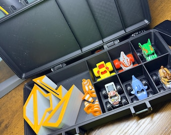 Estuche de transporte y rampa para mini monster truck con mini conos / Almacenamiento para mini monster truck / Rampas para mini camiones / Monster trucks para llevar