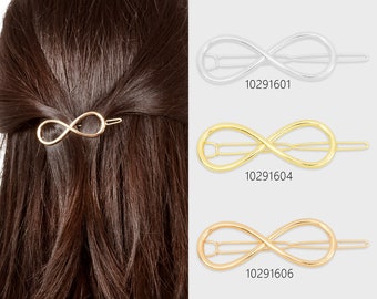 3/4"*2 1/8" Alloy Geometric Hair Clip Stylish Hair Clip Metal Clip geometric barrette hair slide Minimalist Hair Accessory 5pcs 102916