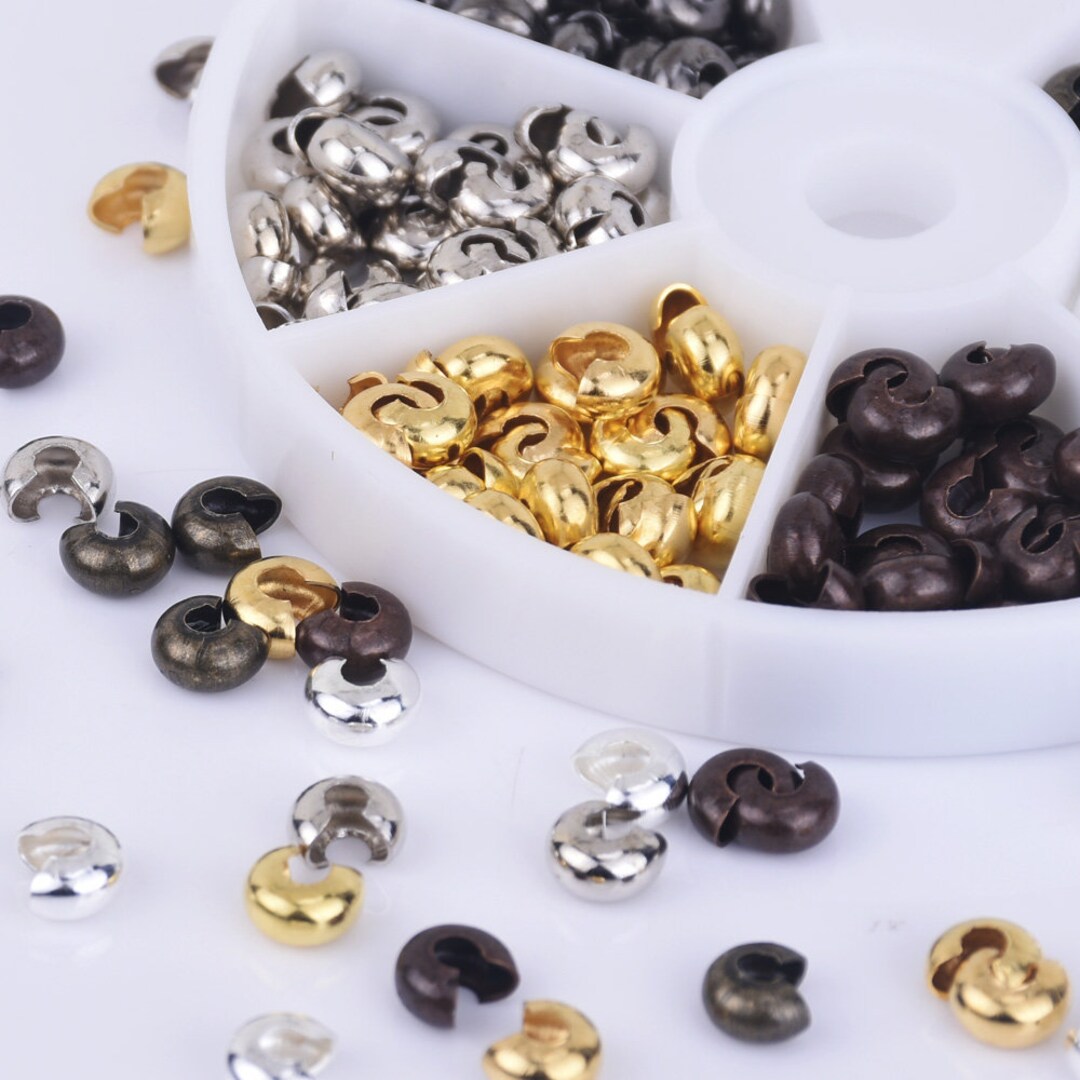 4mm/5mm Iron Crimp Covers Crimp Bead Cover Beads Beading Etsy