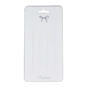 50pcs 65 * 130MM Blanco Kraft Paper Cardboard Clip para el cabello Tarjeta en blanco 10296750