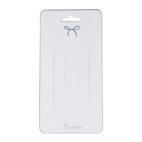 50pcs 65*130MM White Kraft Paper Cardboard Hair Clip Blank Card 10296750