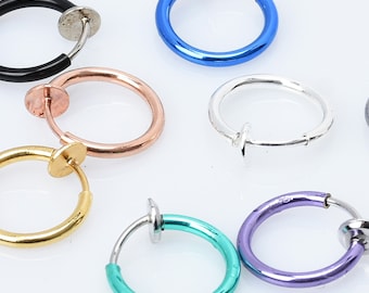 Clip auf Ohrring Creolen nicht durchbohrte Ohren Edelstahl Feder Ohrring Clip Unsichtbare Clip On Ohrringe Schmuck finden 10 Stück 102950