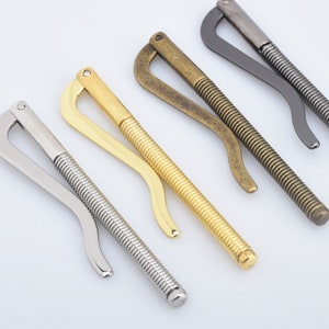 80MM Metallfeder Geldspange für Brieftasche, Geldhalter DIY handgefertigtes Lederhandwerk 102876