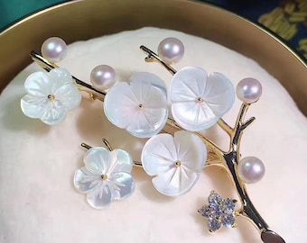 8/10/12mm White Mother of Pearl Flower, Carved Flower Shell Beads, Nature shell charm, Center Drilled Flower diy Jewelry 10pcs