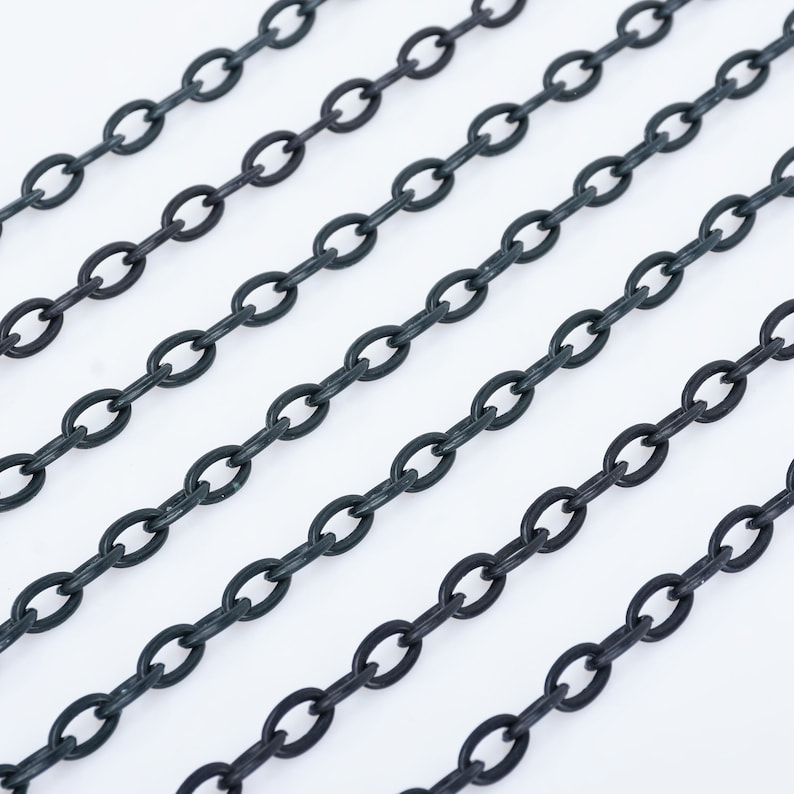 13*8mm Resin Delicate Classic Plastic Chain Kawaii Chunky Chain Pick a Color 42cm length Jewelry Making Chain 10pcs 102787 10278750-Black