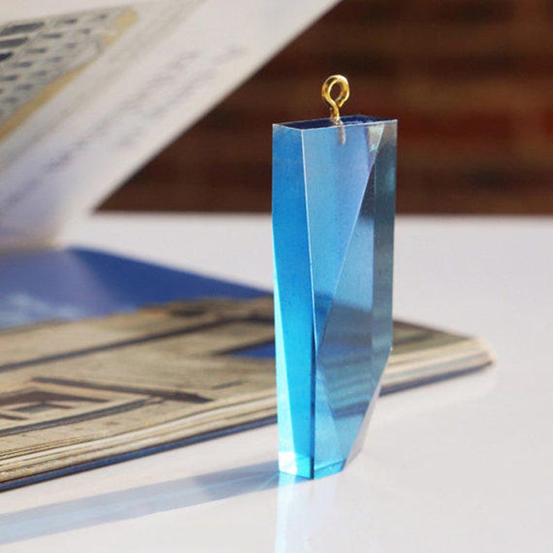 1 Crystal Resin silicone mold pendant Without hole Jewellery Making fashion