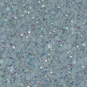 2/3/4/5/6MM Color AB Resin Rhinestones Non Hot Fix Crystal Craft for Nail Art 1000pcs/10000pcs 10366