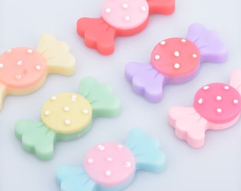 32*15mm Resin Kawaii Cabochons Flatback Assorted Cabochon Cute Kawaii Candy Cabs diy hair jewelry 20pcs 102805