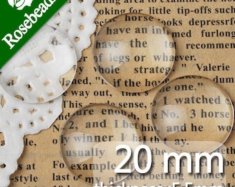 100PCS 20MM Round Flat Back clear Crystal glass Cabochon,Top quality -C1058