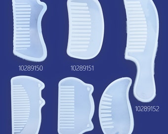 Mirror surface Comb mould Silicone Mold uv resin mold kawaii style Making Hair accessories Mold 1pcs 102891