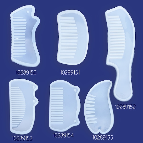 Superficie del espejo Molde de peine Molde de silicona Molde de resina uv estilo kawaii Fabricación accesorios para el cabello Molde 1pcs 102891