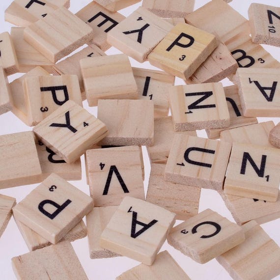 Personalized Wood Scrabble Tiles Wall Art Diy Crafts 18 20mm 100 Pcs