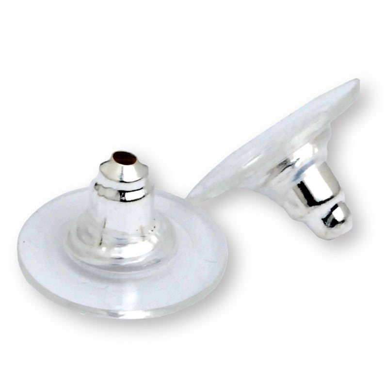 100 Clear Plastic 11x6mm Earnutslarge Earring Backs Loose Etsy