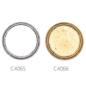 10pcs Cameo Brooch base with 30mm bezel, fit 30mm round cabochons