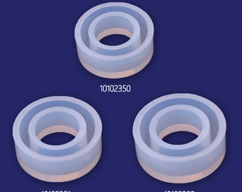 1Stk Klare Silikon Ringform drei Größen zur Schmuckherstellung Ringe DIY Form 101023