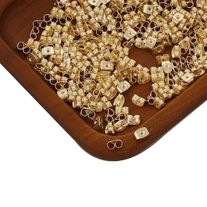 100 st örhängesmuttrar i 14k guld, fjärilsproppar, örhängesbaksida 10413750