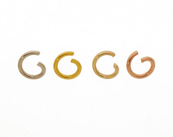 Iron Open Jump Rings 1.2mm Thick Connector 8mm jewelry rings DIY Jewelry Making Supplies 100pcs 103666
