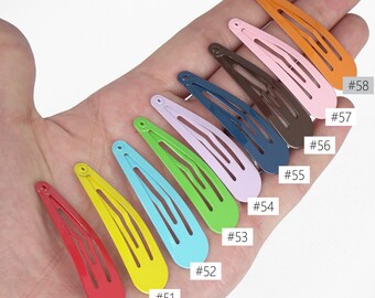 50pcs High Quality 50x14mm Colorful Bobby Pin Iron Bobby Blanks Handmade Hair Accessories DIY Accessory Materials 103307